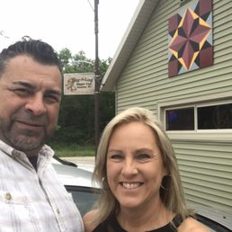 Outside of restaurant.