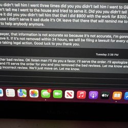 Bay Area Process Servers - Business owner threatening legal action if I don't remove my review and upset about making multiple attempts as if it is a favor