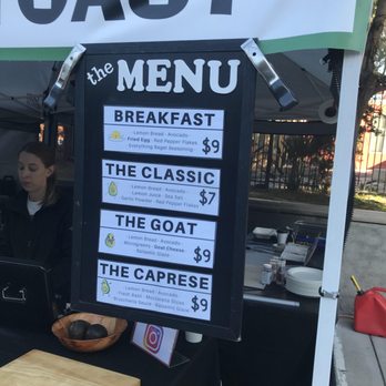 Smashed Avocado Toast - Menu - Food Stands Near Me
