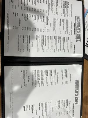 Menu photo 4 Warren's Cafe Hoschton, GA