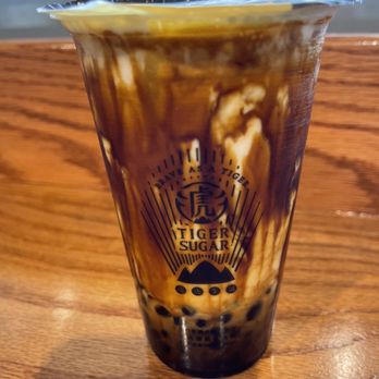 Tiger Sugar - Brown Sugar Boba Milk + Pearl with Cream Mousse (#1 Signature) - Bubble Tea Near Me - Ellicott City, Maryland