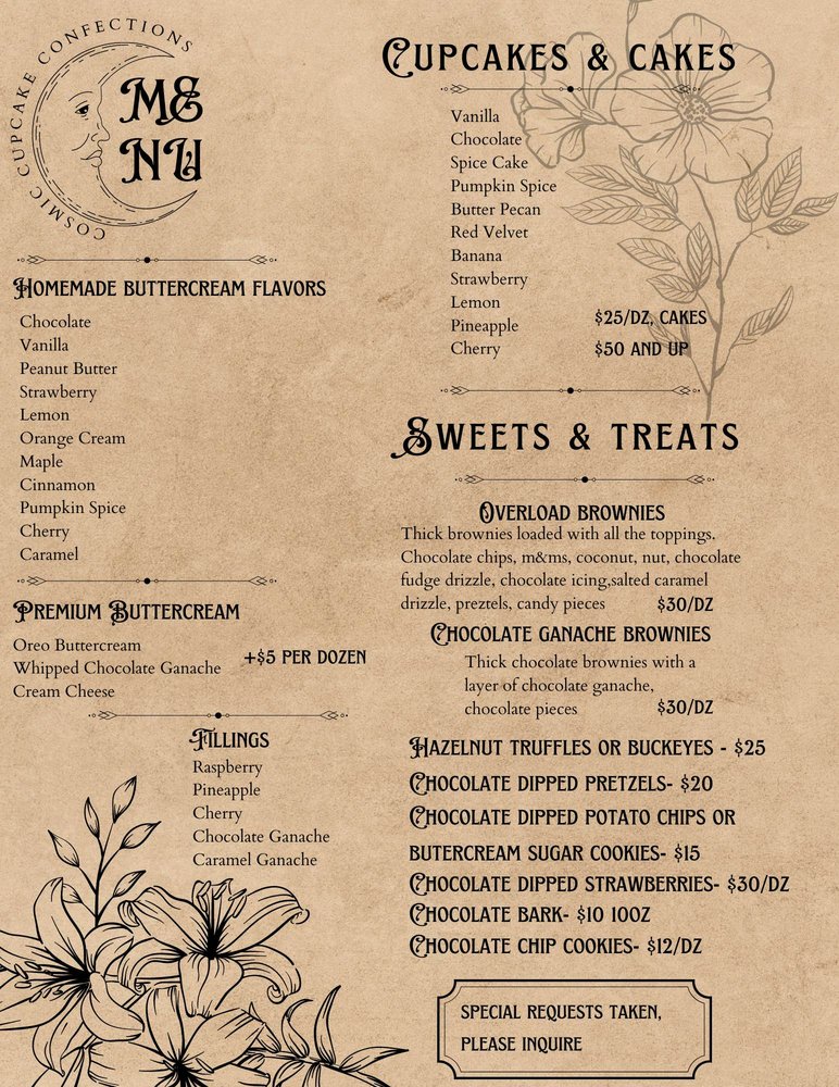 Cosmic Cupcakes & Confections Logo