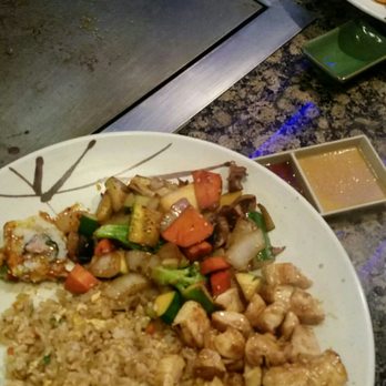 Tokyo Garden - Chicken, veggies and fried rice...and a piece of my dragon roll lol - Sushi Bars Near Me - Visalia, California Tokyo Garden - Chicken, veggies and fried rice...and a piece of my dragon roll lol - Sushi Bars Near Me - Visalia, California