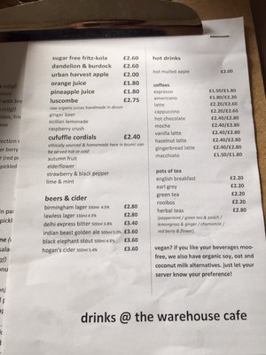 Menu photo 2 The Warehouse Cafe Birmingham, XWM