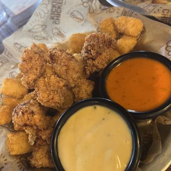 Kickin' Chicken - Mt Pleasant - 10 Kickin' Nuggets with tasty honey mustard and medium sauce on side. Tots tossed in spicy ranch is a must! - Bars Near Me - Mt. Pleasant, South Carolina Kickin' Chicken - Mt Pleasant - 10 Kickin' Nuggets with tasty honey mustard and medium sauce on side. Tots tossed in spicy ranch is a must! - Bars Near Me - Mt. Pleasant, South Carolina
