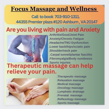 Focus Massage and Wellness - Massage Therapy Near Me - Ashburn, Virginia Focus Massage and Wellness - Massage Therapy Near Me - Ashburn, Virginia
