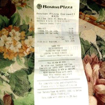 Boston Pizza - Pizza Near Me - Cornwall, Ontario