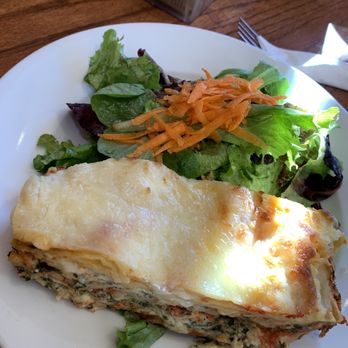 Brioche Bakery & Cafe - Spinach Lasagna and a side of salad - Breakfast & Brunch Near Me - San Francisco, California Brioche Bakery & Cafe - Spinach Lasagna and a side of salad - Breakfast & Brunch Near Me - San Francisco, California