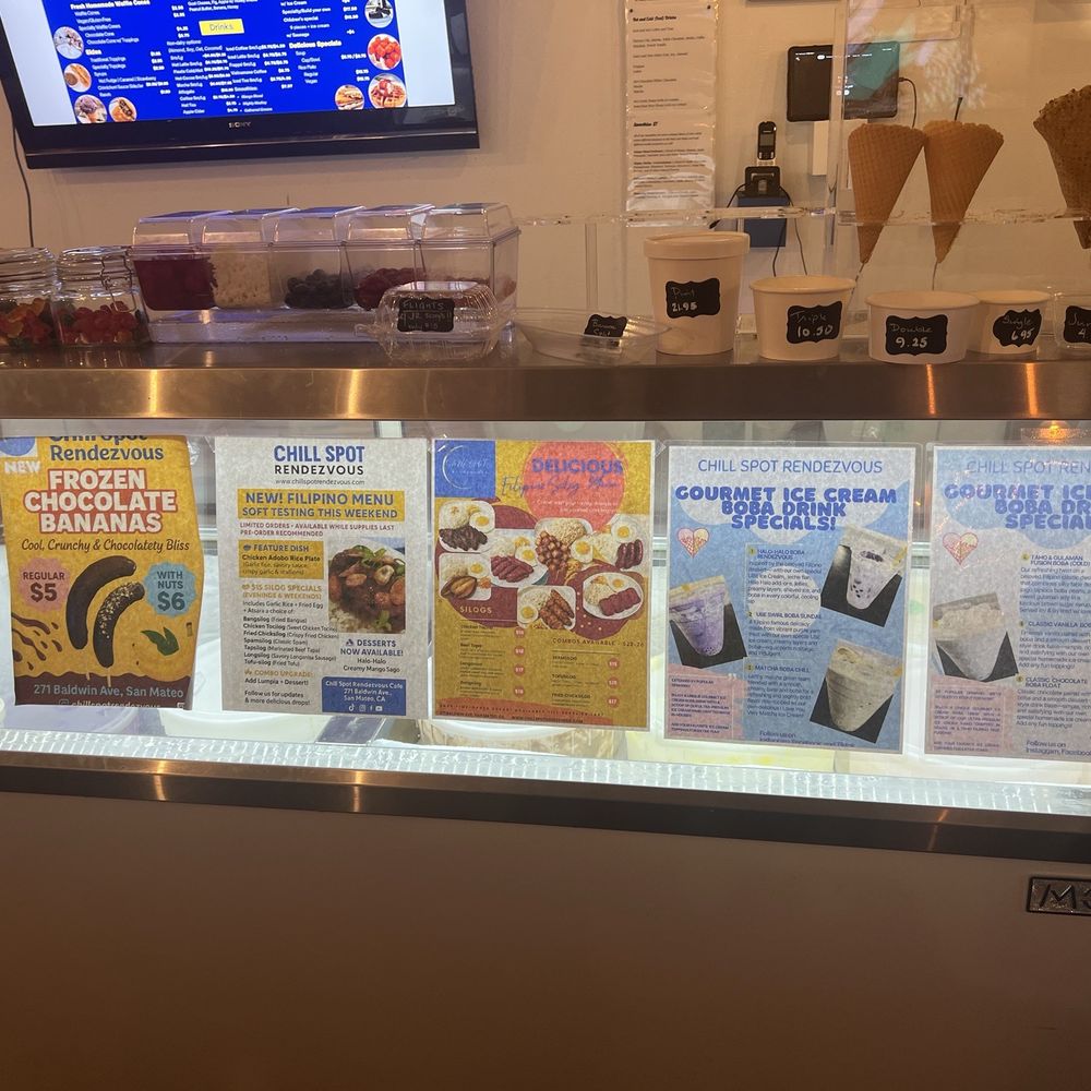 Chill Spot Rendezvous - Front window - Ice Cream & Frozen Yogurt Near Me - San Mateo, California
