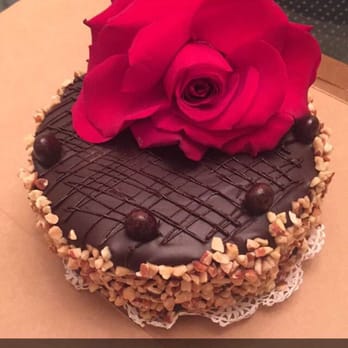 Perfectly Sweet - Chocolate cake with a big beautiful red rose on top! - Bakeries Near Me - Alhambra, California