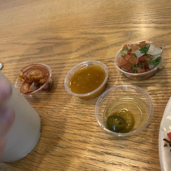 Mariscos Colima - Selection from salsa bar - Mexican Near Me - Oakhurst, California Mariscos Colima - Selection from salsa bar - Mexican Near Me - Oakhurst, California