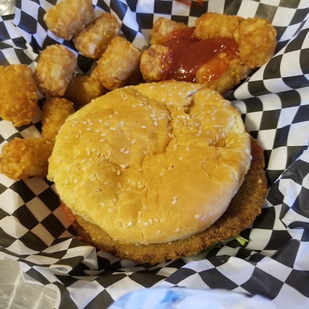 Humdinger food truck. Tenderloin and tater tots. Humdinger food truck. Tenderloin and tater tots.