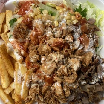 Penn Kebab - Mixed meat platter with salad and fries! Delicious - just wish I had more yogurt sauce! - Turkish Near Me - State College, Pennsylvania Penn Kebab - Mixed meat platter with salad and fries! Delicious - just wish I had more yogurt sauce! - Turkish Near Me - State College, Pennsylvania