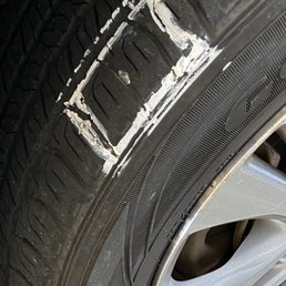 Reparable tire they won't fix.