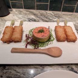 Crispy rice with spicy tuna Crispy rice with spicy tuna