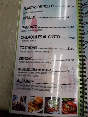 Menu photo 3 Tacos La Capital D.F.2 Hurst, TX