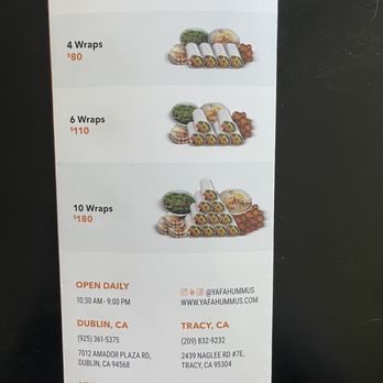 Yafa Hummus - Mediterranean Near Me - Lodi, California