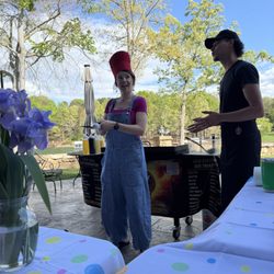 Lets Hibachi Charlotte - Hat egg toss game