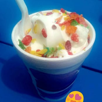 Blue Sky Ice Cream & Hamburger - Fruity Pebbles Tornado - Ice Cream & Frozen Yogurt Near Me - Romulus, Michigan Blue Sky Ice Cream & Hamburger - Fruity Pebbles Tornado - Ice Cream & Frozen Yogurt Near Me - Romulus, Michigan