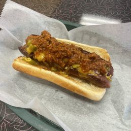 Just wanted an old school comfort food of mine with a chili dog. Was amazing!! Just wanted an old school comfort food of mine with a chili dog. Was amazing!!