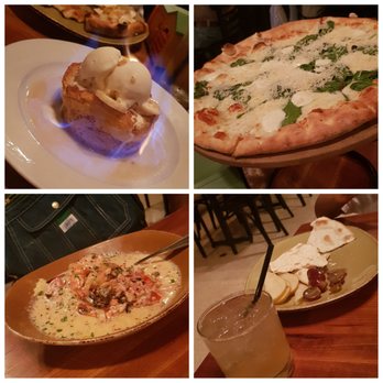 Zanata - Bananas Foster ($11), New York White Pie ($15), Shrimp 'n' Grits ($23), Tequila Apple Fizz ($9), and a complimentary crackers and fruit! - Italian Near Me - Rockwall, Texas Zanata - Bananas Foster ($11), New York White Pie ($15), Shrimp 'n' Grits ($23), Tequila Apple Fizz ($9), and a complimentary crackers and fruit! - Italian Near Me - Rockwall, Texas
