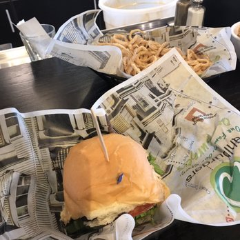 Wahlburgers - The burger and onion strings - Burgers Near Me - Lynnfield, Massachusetts