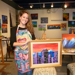 Painting Soiree at Landt Creative Space - Denver At Dusk