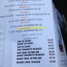 Specials! Specials!