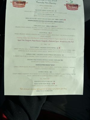 Menu photo 2 The Lazy Bubble Pepperell, MA