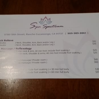 Spa Spectrum Massage - Rates - Massage Near Me - Rancho Cucamonga, California Spa Spectrum Massage - Rates - Massage Near Me - Rancho Cucamonga, California