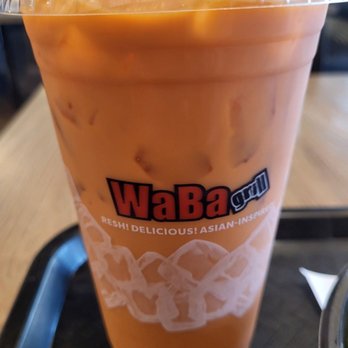 WaBa Grill - Thai Iced Tea...really good - Fast Food Near Me - Riverside, California WaBa Grill - Thai Iced Tea...really good - Fast Food Near Me - Riverside, California