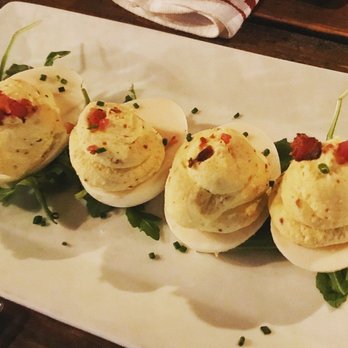 Salty Sow - Truffled deviled eggs - American Near Me - Austin, Texas Salty Sow - Truffled deviled eggs - American Near Me - Austin, Texas
