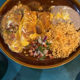 Relleno, Tamal, cheese enchiladas Relleno, Tamal, cheese enchiladas