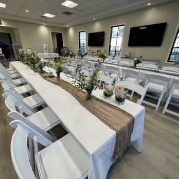XLNT Event Rentals - Rented white chairs along with banquet tables. Good quality and easy set up/clean up. - Balloon Services Near Me XLNT Event Rentals - Rented white chairs along with banquet tables. Good quality and easy set up/clean up. - Balloon Services Near Me