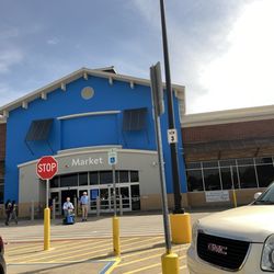 Walmart Supercenter - One side of the entrance