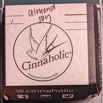 Cinnaholic - This is the to go containers for cinnamon rolls.  Photo taken January 3, 2023. - Bakeries Near Me - Virginia Beach, Virginia