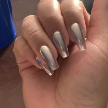 Diamond Nails and Spa - Silver/Mirror Chrome - Nail Salons Near Me - Saint Charles, Maryland Diamond Nails and Spa - Silver/Mirror Chrome - Nail Salons Near Me - Saint Charles, Maryland