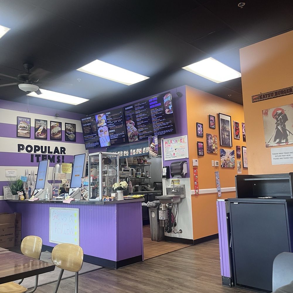 Katsu Burger - Lots of anime/japanese theme posters throughout the place. - Japanese Near Me - Kent, Washington