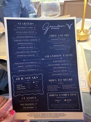 Menu photo 2 Grandson Steaks San Diego, CA
