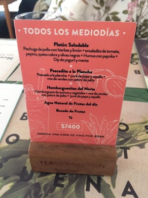 Menu photo 1 Tea Connection Santiago, RM