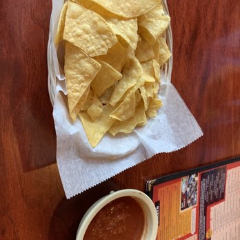 Checos Mexican - tortilla and chips on a table - Mexican Near Me - Ellington, Missouri