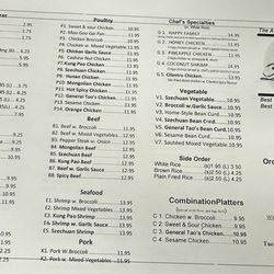 Dynasty Restaurant - New Menu