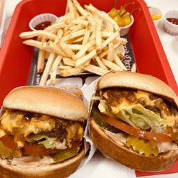 In-N-Out Burger - Hamburger Animal Style and French Fries