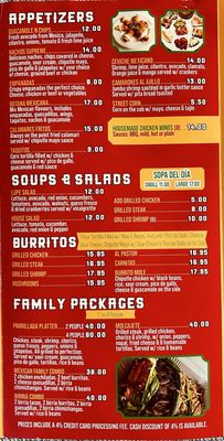 Menu photo 4 Guadalupe Mix Restaurant And Bar Fishkill, NY