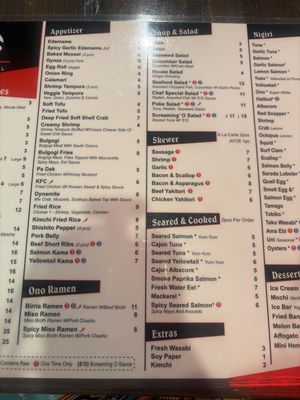 Menu photo 2 Ono Sushi Las Vegas, NV