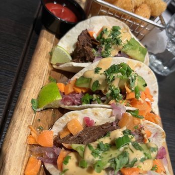 Tom's Watch Bar - Short rib taco. The meat wasn't good- salty & dry. - Sports Bars Near Me - Denver, Colorado