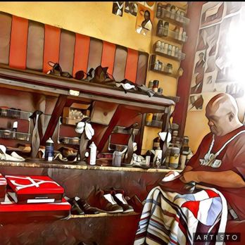 Red Jazz Shoe Shine Parlor - David shining shoe - Shoe Shine Near Me - Detroit, Michigan Red Jazz Shoe Shine Parlor - David shining shoe - Shoe Shine Near Me - Detroit, Michigan