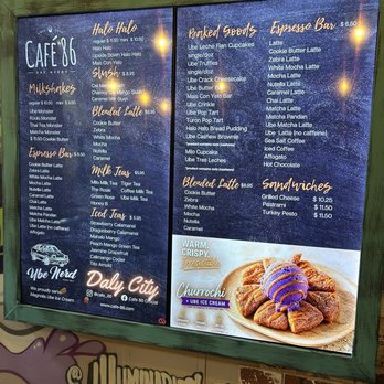 Cafe 86 - Menu 8/2026 - Desserts Near Me - Daly City, California Cafe 86 - Menu 8/2026 - Desserts Near Me - Daly City, California