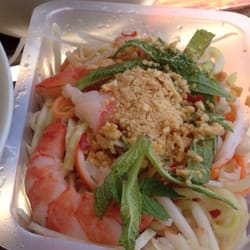Dalat - Salade vietnamienne aux crevettes. Délicieuse!