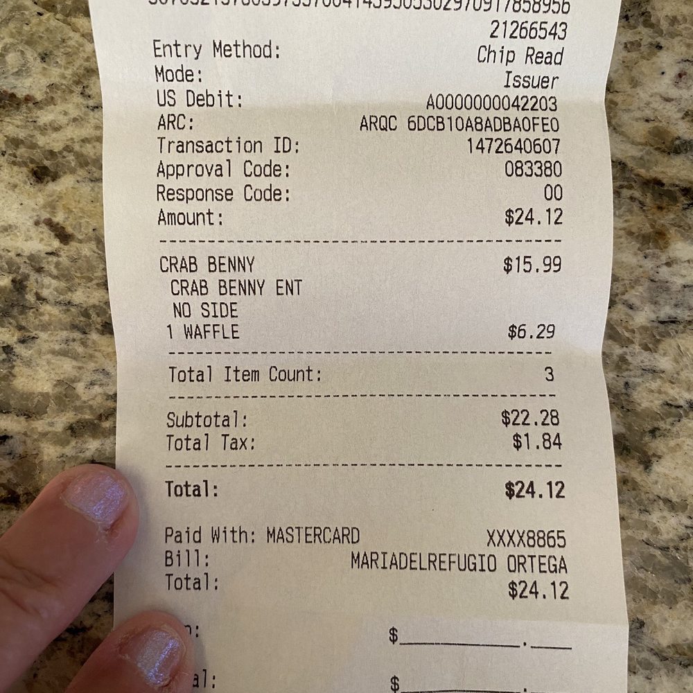 Another Broken Egg Cafe - Receipt for one person dining in - Southern Near Me - El Paso, Texas Another Broken Egg Cafe - Receipt for one person dining in - Southern Near Me - El Paso, Texas